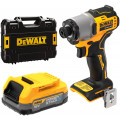 DeWALT DCF840E1T-QW Akkus ütvecsavarozó 1/4" PowerStack (192Nm/18V/2x1x1,7Ah) Tstak