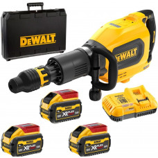 DeWALT DCH911X3-QW Akkus vésőkalapács SDS-Max FlexVolt (27J/54V/3x9,0Ah) koffrer