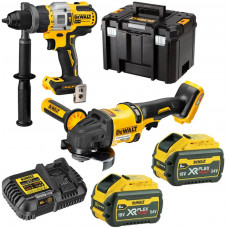 DeWALT DCK2016T2T-QW Akkus gépszett (DCD999+DCG418+ DCB115) (54V/2x6,0Ah), Tstak