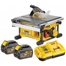 DeWALT DCS7485T2-QW Akkus asztali fűrész XR FlexVolt (210mm/54V/2x6,0Ah)