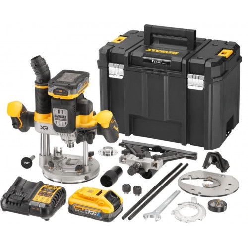 DeWALT DCW620H2 Akkus Felsőmaró (12mm/18V/2x5,0Ah) Tstak