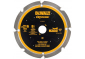 DeWALT DT1473-QZ Extreme Szálcement körfűrészlap 216x30mm, 8 fog 12°