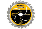 DeWALT DT40270-QZ XR Extreme Körfűrészlap akkus körfűrészekhez 190mm, 24 fog, ATB 25°