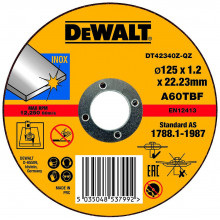 DeWALT DT42340Z-QZ rozsdamentes acél vágótárcsa 125 x 1,2 x 22,23 mm