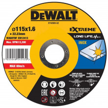 DeWALT DT43905-QZ High Performance Nemesacél vágókorong, 115 x1,6mm