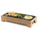 DOMO Bamboo Style Elektromos asztali grill Plancha (36x14cm/1000W) DO9270G