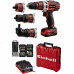 Einhell TE-CD 12/1 3X-Li +39 Akkus fúró-csavarozó készlet 4513597