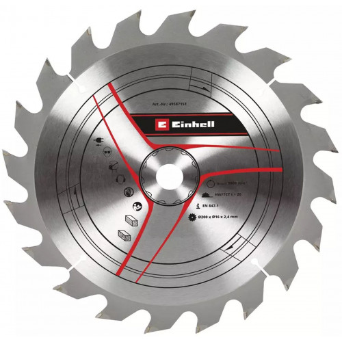 Einhell Vágókorong 200x16mm 20Z 49587151