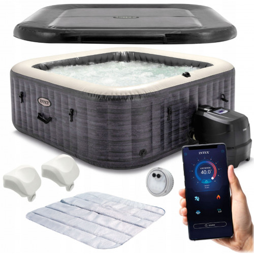 INTEX Pure Spa Greystone Deluxe 6 személyes januzzi 28452NP