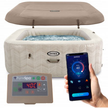 INTEX Pure Spa Chevron Deluxe 6 személyes felfújható jakuzzi 28472NP