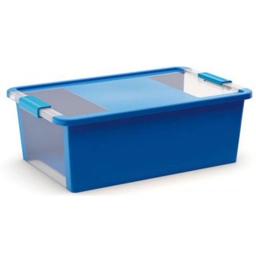 KIS BI BOX M 26L 55x35x19cm kék/átlátszó