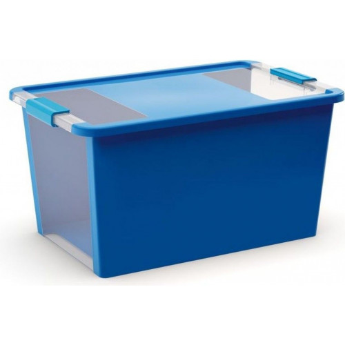 KIS BI BOX L 40L 55x35x28cm kék/átlátszó