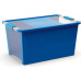 KIS BI BOX L 40L 55x35x28cm kék/átlátszó
