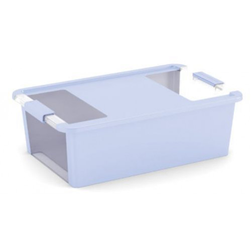 KIS BI BOX XS 3L 26,5x16x10cm világos kék/átlátszó