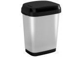 KIS DUAL SWING BIN STYLE M 25L szemetes 26 x 37,5 x 48,5 cm ezüst