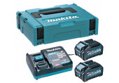 Makita 191J97-1 Akkumulátor és töltő szett Li-ion XGT 40V 2xBL4040 + DC40RA + Makpac