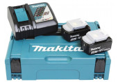 Makita 197494-9 Akku szett töltővel Li-ion 2db BL1840 18V/4,0Ah + DC18RC töltő + MakPac1