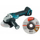 Makita DGA504 akkus sarokcsiszoló 125 mm, Li-ion 18V, akku és töltő nélkül