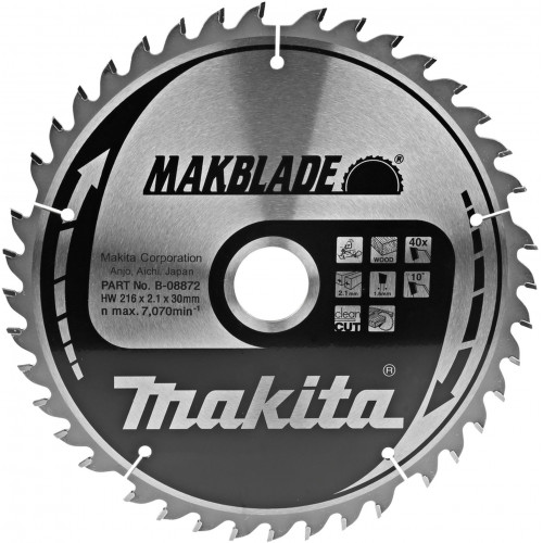 Makita B-08872 Makblade körfűrészlap, 216x30mm 40Z