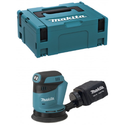 Makita DBO180ZJ Akkus excentercsiszoló Li-ion 18V, 123mm, akkumulátor nélkül, Makpac