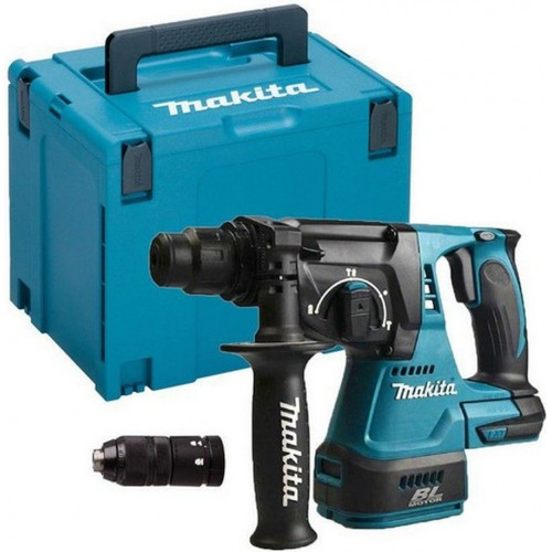 Makita DHR243ZJ Akkus fúrókalapács Li-ion 18V, akku és töltő nélkül + Makpac 4