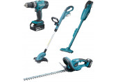 Makita DLX4093 Akkus gépszett DHP453Z+DUR181Z+DCL180Z+DUH523Z LXT 18V (2xBL1830B+DC18RC)