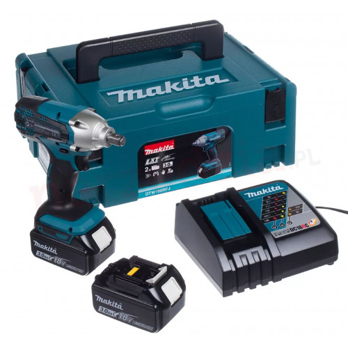 Makita DTW190RFJ Akkus ütvecsavarozó 1/2" Li-ion LXT (18V2x3,0Ah) Makpac