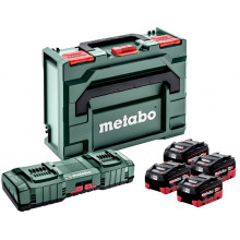 Metabo Basic-Set 4xLiHD 10Ah +ASC 145 DUO+mB akkumulátor és töltő szett 18V/10Ah 685143000