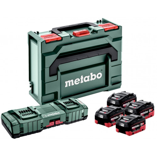 Metabo Basic-Set 4xLiHD 10Ah +ASC 145 DUO+mB akkumulátor és töltő szett 18V/10Ah 685143000