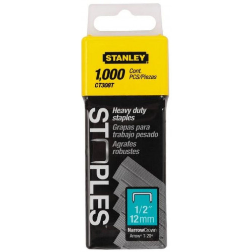 Stanley 1-CT308T Tűzőkapocs CT típusú CT10, 12mm, 1000db