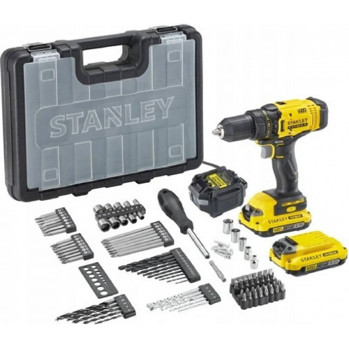 Stanley SFMCD700D2A-QW FatMax V20 Akkus fúró-csavarbehajtó szett (50Nm/18V/2x2,0Ah) koffer