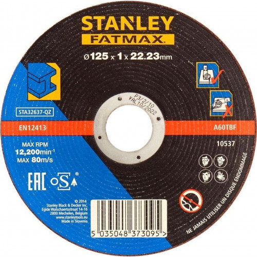 Stanley STA32637-XJ Fémvágó tárcsa, 125 x 1,0 x 22,2 mm