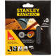Stanley STA39252-XJ Csiszolóháló, 125 mm, P80, 3 db