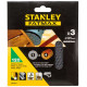 Stanley STA39257-XJ Csiszolóháló, 125 mm, P120, 3 db