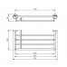 NOVASERVIS METALIA11 0145,0 TÖRÖLKÖZŐTARTÓ POLC AKASZTÓVAL 500 X 226 MM