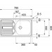 Franke Eurostar ETN 614 Nova 6/4" Rozsdamentes mosogató, 780 x 435 mm 101.0363.371