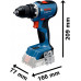 BOSCH GSR 18V-65 PROFESSIONAL Akkus fúrócsavarozó, 2×GBA 4.0Ah, L-Boxx 06019N3207