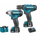 Makita CLX201SAX6 akkus szett DF331DZ+TD110DZ, 2x2Ah akkuval+thermo Makpac koffer