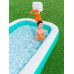 BESTWAY Dunk N' Splash Felfújható medence kosárlabda játékkal, 251 x 168 x 102 cm 54445