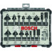 BOSCH 15 részes vegyes alakmaróbetét-készlet, 8 mm-es szárral 2607017472