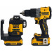 DeWALT DCK2095D2T Akkumulátor készlet (DCLE34031N + DCD805 + DCB115 + 2xDCB183) Tstak