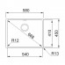 Franke Box BXX 210/110-54 Nemesacél mosogató, 580 x 450 mm 127.0395.015