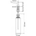 Franke Basic Mosogatószer adagoló, 500 ml, króm 119.0084.687